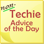 non-techie advice note pad