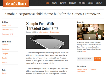 eleven40 wordpress theme