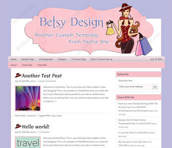 betsy premade design for Wordpress