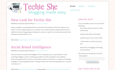 new blog design for techie she