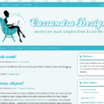 cassandra wordpress design from Techie She using Genesis theme