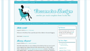 cassandra wordpress design from Techie She using Genesis theme