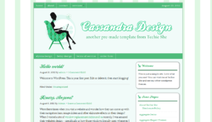 cassandra wordpress theme green version