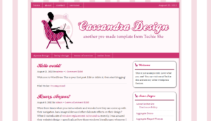 cassandra wordpress theme pink version