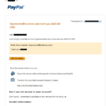 paypal payment from blogging