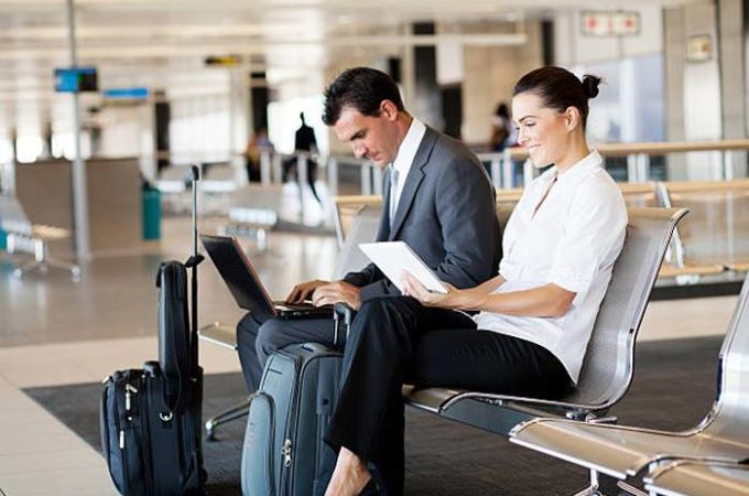 business-travelers-waiting-in-airport