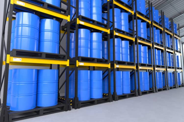 blue-barrels-in-the-warehouse-storage-stock-chemical-warehouse